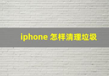 iphone 怎样清理垃圾